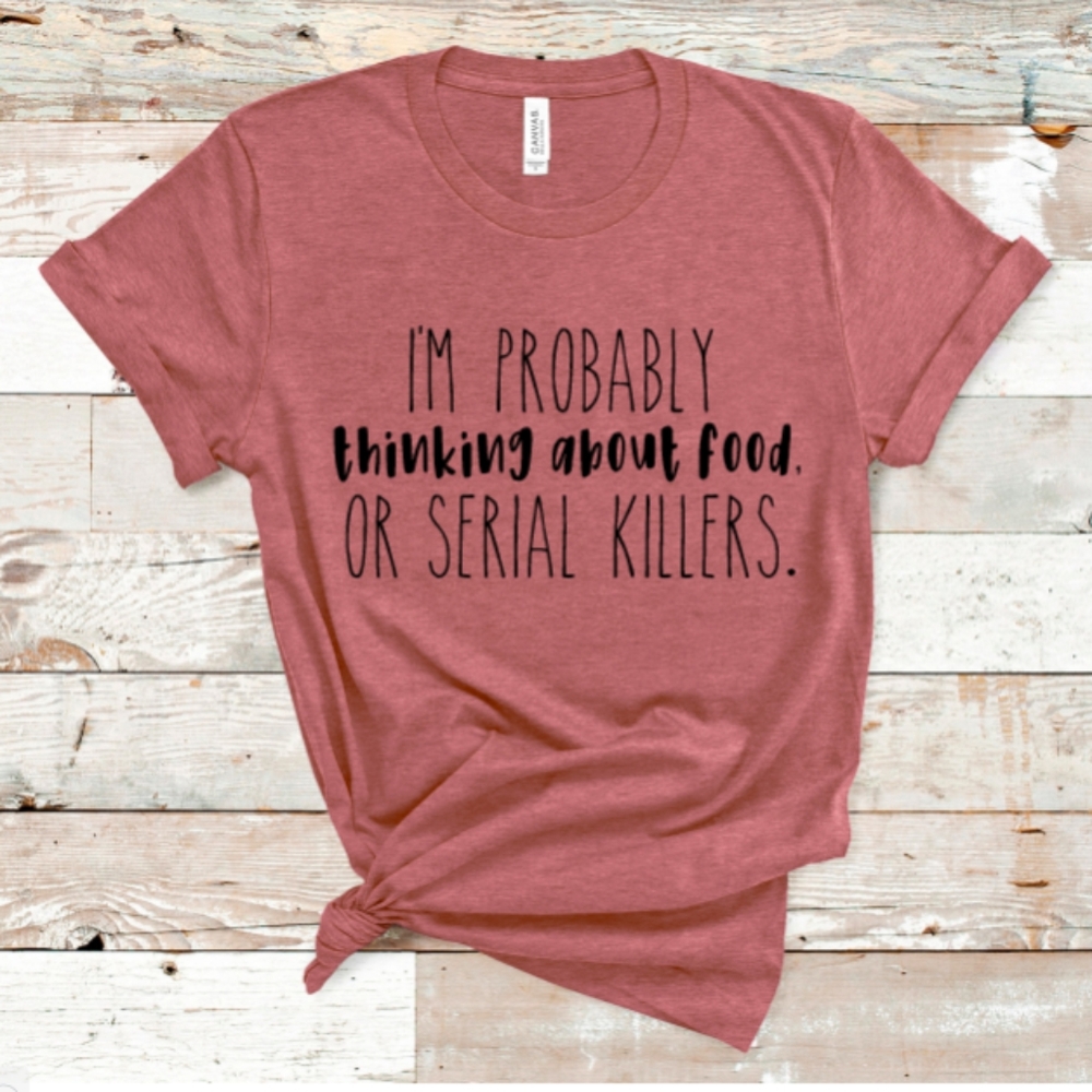 Boutique Unisex Dustu Pink Serial Killer Shirt